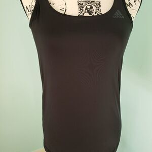 Adidas,‎ black small exercise top, built in bra. Activwear
